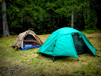 We set up tents on Lake Anima Nipissing