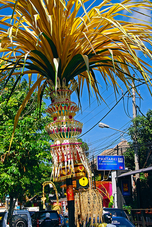 Decorations for Galungan, a 10 day visit by the Gods