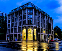 Art gallery at night