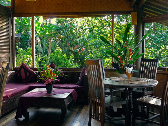 Dining room at Bali Mountain Retreat