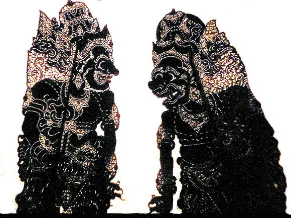 Shadow puppets from Ramayana