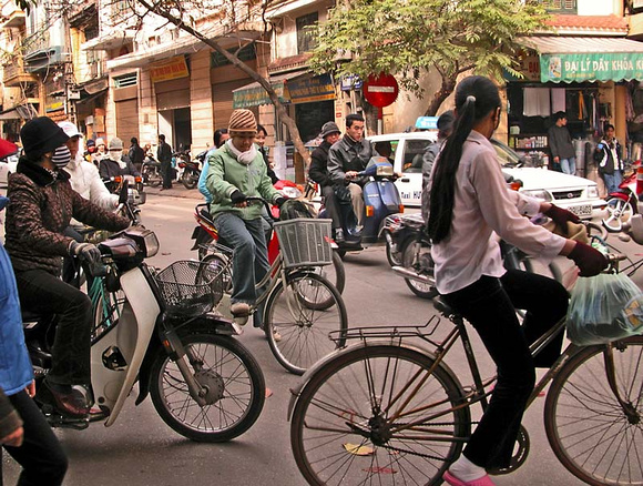 Traffic in Hanoi has few rules.
